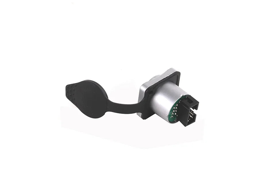 10pcs Waterproof D type RJ45 Connector Female to Female Socket Metal Shell Chassis Panel Mount Network Ethernet RJ45 Adapter