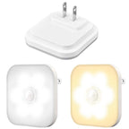 LED Night Light US/EU Plug In Smart Motion Sensor Light Children's Night Light Wireless Night Lamp For Bedside Table Bedroom