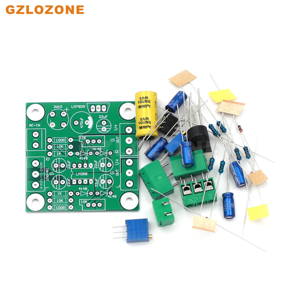 ZEROZONE LM358 VU Level Audio Meter Driver DIY Kit/Finished Board Adjustable Sensitivity