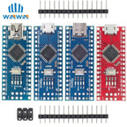 AITEWIN Promotion For arduino Nano 3.0 Atmega328 Controller Compatible Board  Module PCB Development Board without USB V3.0