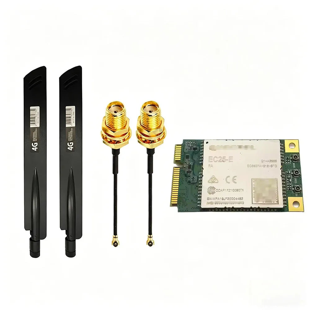Quectel EC25-E MINIPCIE+4G antenna USB Adapter With card slot LTE CAT4+GNSS Module EC25EFA-512-STD for Europe/Middle East/Africa