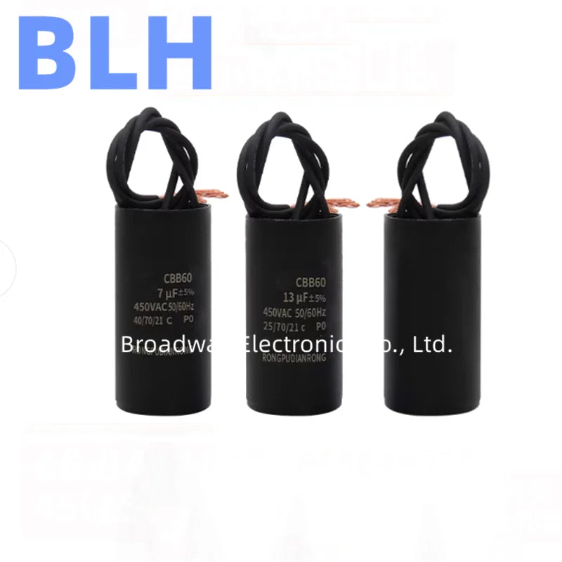 CBB60 Circulating Pump Heating Pump Washing Machine Water Pump Capacitance 450V 450VAC 7UF 8UF 9UF 11UF 13UF