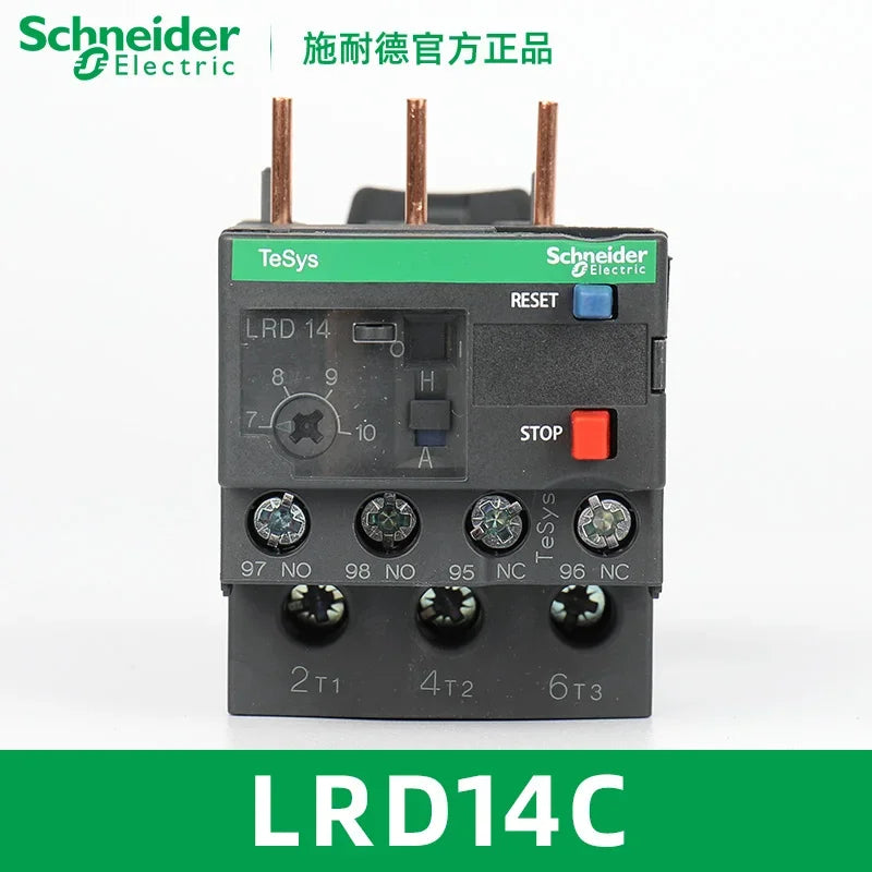 Schneider Electric LRD Series Thermal Overload Relay LAD7B106C Models LRD01/3/5/6/10/12/14/16/21/22/32C for Electrical Contr