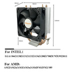 X99 CPU Air Cooler 3PIN/4PIN PC 90MM Silent Cooling Fan For Intel LGA 1151 1155 1200 1700 2011 X79 AMD AM4 AM5 Ventilador