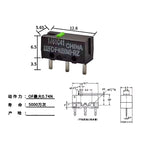 D2FC Series For OMRON Microswitch D2FC-F-K 50M D2FC-F D2FC-F-7N 10M 20M Mouse Button Fretting DF2 DF2C-F-7N