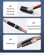 Electric Wire Connector No Stripping Quick Cable Connectors Detachable Automotive Terminal Connector LED Cable Buckle Connector