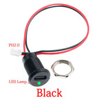 1-10PCS 2Pin LED light USB-C Connector Type-C Waterproof with PH 2.0 nut locking Panel mounting TPC Fast Charging jack port