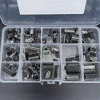 XL IC Chip Assortment 150pcs Oscillator PC817 NE555 LM358 LM324 LM393 TDA2030 NE5532 IC Chip Sorting Operational Amplifier