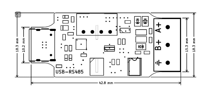 5pcs/1pc Isolated USB to RS485 Serial Port Board Module Automatic Commutation High Speed 2Mbps Communication Power Isolation