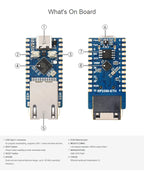 Raspberry Pi Pico 2 RP2350-ETH Mini Development Board RP2350 Ethernet Port Module RP2350 Dual Core Processor