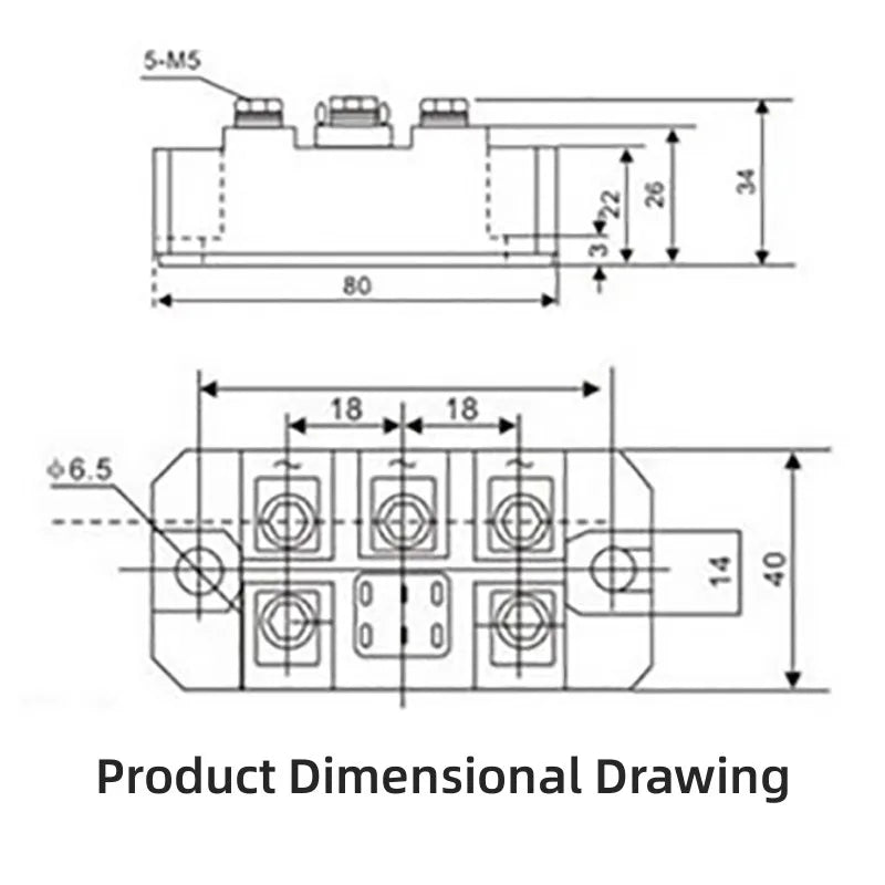 MDS 100A 150A 1600V MDS100A1600V MDS150A1600V 3-Phase Bridge Rectifier Diode 150A Amp 1600V Heat sink HS2095 HS20150 AC-DC