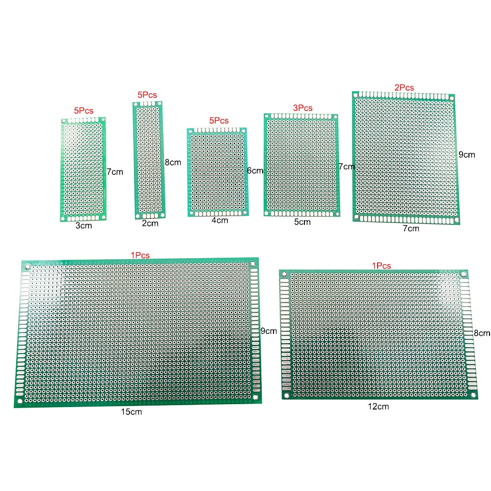 61/169Pcs/Box Double Side PCB Board Kit 40Pin Single Row Male and Female Pin Headers and 5.0mm Screw Terminal Blocks for Arduino
