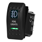 12V/24V Marine Rocker Switch Green LED SPST ON-OFF & DPDT ON-OFF-ON Momentary Toggle for 4x4 Off-Road RZR ATV ARB Carling Style