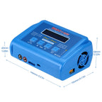 HTRC IMAX B6 AC 80W 6A Digital LCD Balance Charger for Lipo LiFe NiMh NiCd RC Drone Car Battery