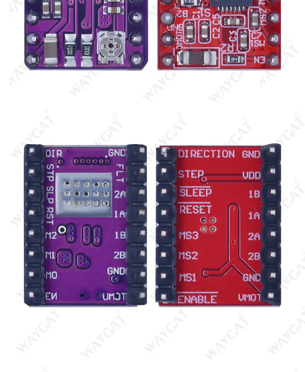3D Printer Parts StepStick DRV8825 A4988 Stepper Motor Driver With Heat sink Carrier Reprap MKS GEN V1.4 board