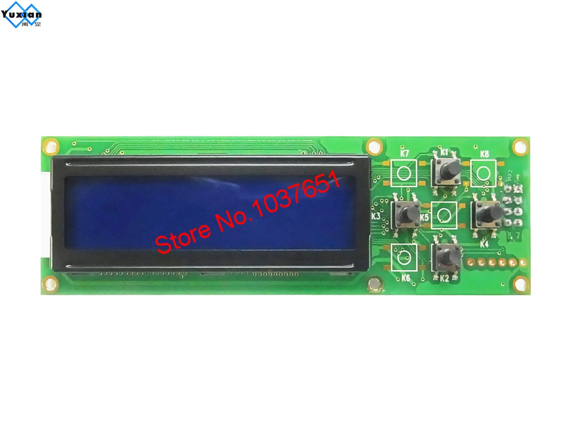 RS232 1602 16x2 LCD Display  Module  LC162D 3 size Blue Green Screen with switch AT89S5224AU Industrial Lcd Factory