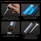 FNIRSI HS-01 Smart Soldering Iron 80-420℃ Rapid Heating PD 65W Type-c Charge Digital Display Screen Portable Welding Repair Tool