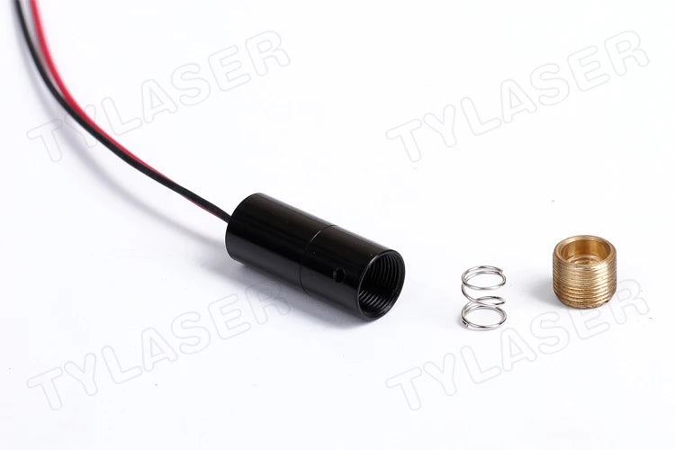 D8X18mm Focusable Laser Module 635nm 1mW 5mW Laser Head Red Dot Measuring Tool Glass/PMMA Lens Industrial Grade APC Driver