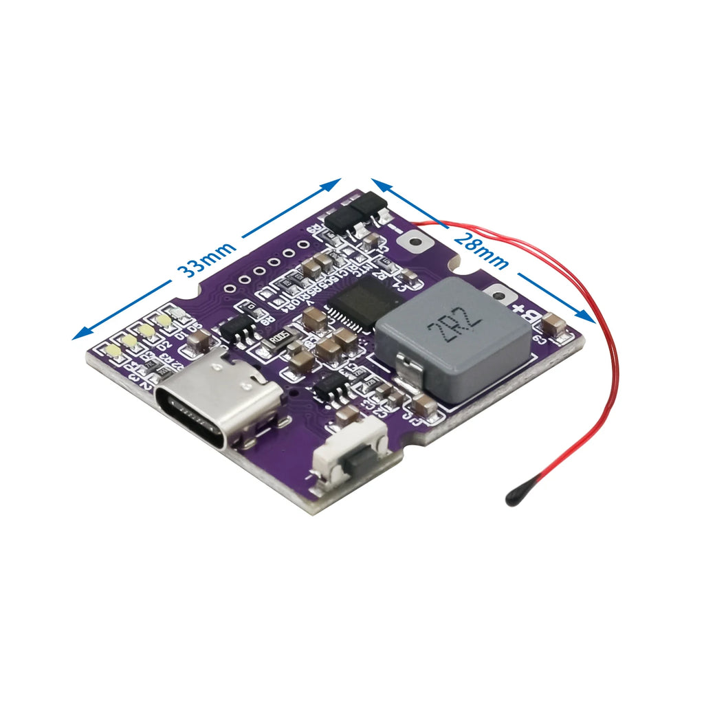 22.5W Power Bank Bidirectional Fast Charging Mobile Power Module Circuit Board With Digital/Light Type-C USB Suppor PD/QC3.0 2.0