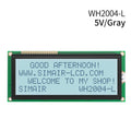 WH2004L Large ST7066 COB STN 5V Blue Yellow 204 2004 20*4 20x4 Gharacter LCD Display Module Screen