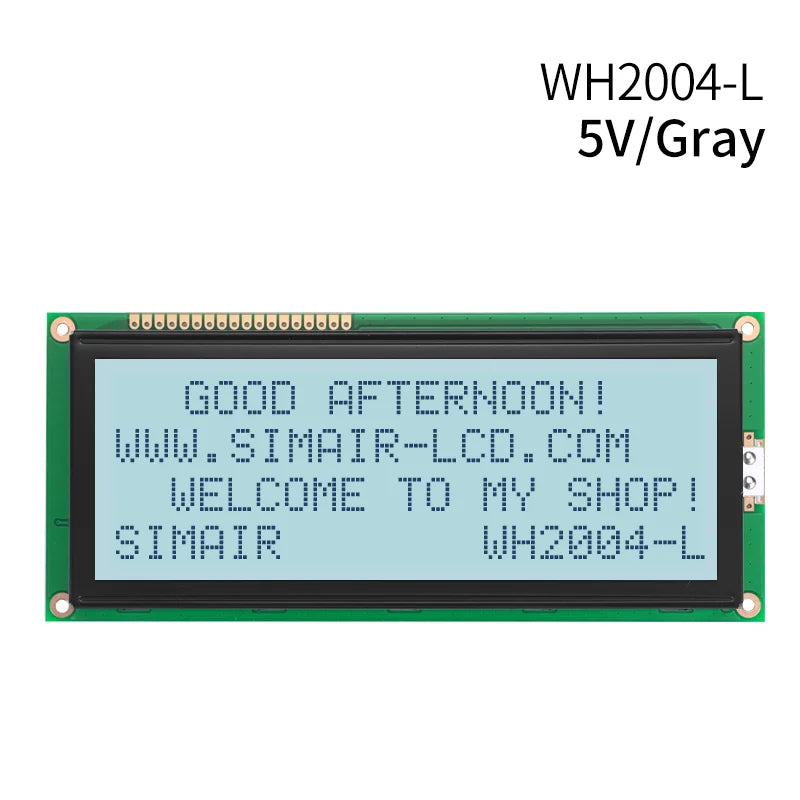 WH2004L Large ST7066 COB STN 5V Blue Yellow 204 2004 20*4 20x4 Gharacter LCD Display Module Screen