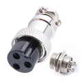 1pc GX16 3-pin Screw-type Aviation Electrical Socket Connector Wire Harness Panel For Data Acquisition Systems Inclinometers