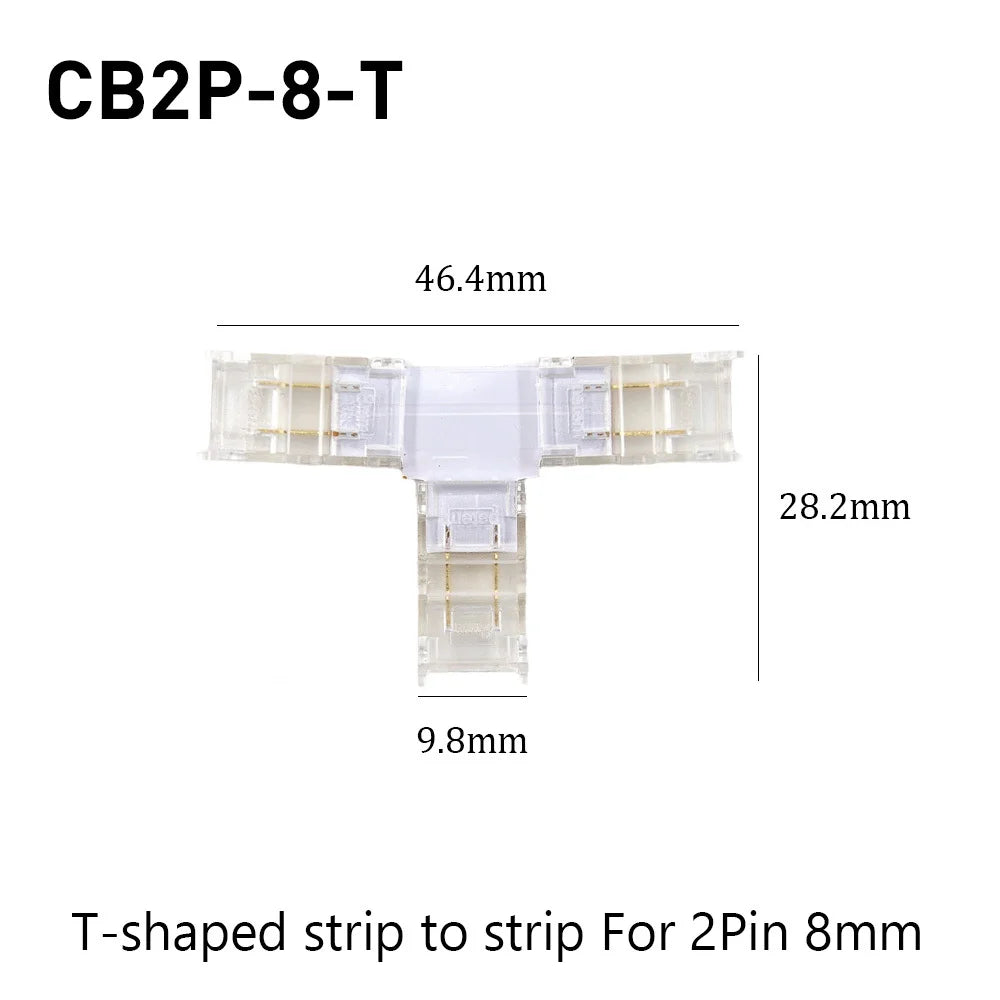 SMD Crystal Joint 2 3 4 5Pin LED Wire Connectors Solderless For 5mm 8mm 10mm Quick Terminal Block Strip Light Wire Connection