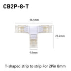 SMD Crystal Joint 2 3 4 5Pin LED Wire Connectors Solderless For 5mm 8mm 10mm Quick Terminal Block Strip Light Wire Connection