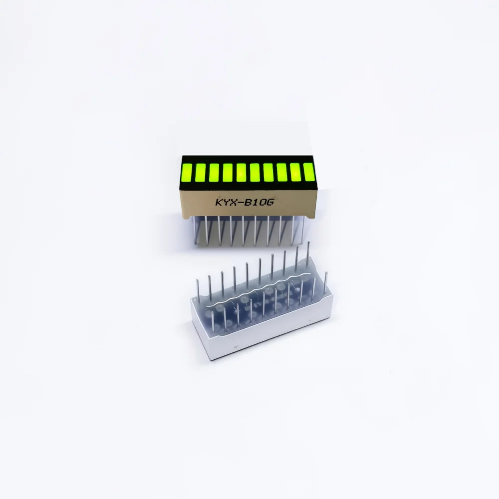 10pcs Multi-Color LED Display Bargraph Light 10 Segments Red Blue Yellow White Green Single Color Battery Level Bar Graph DIY