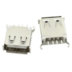 5PCS USB Interface Socket Type A Standard Port Female Male Solder Jacks Connector DIP Straight Vertical Bend Needle PCB Socket