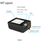 ToolkitRC M7 200W 10A Balance Charger Discharger With Voltage Servo Checker ESC Tester 1-6S Lipo Battery Charger