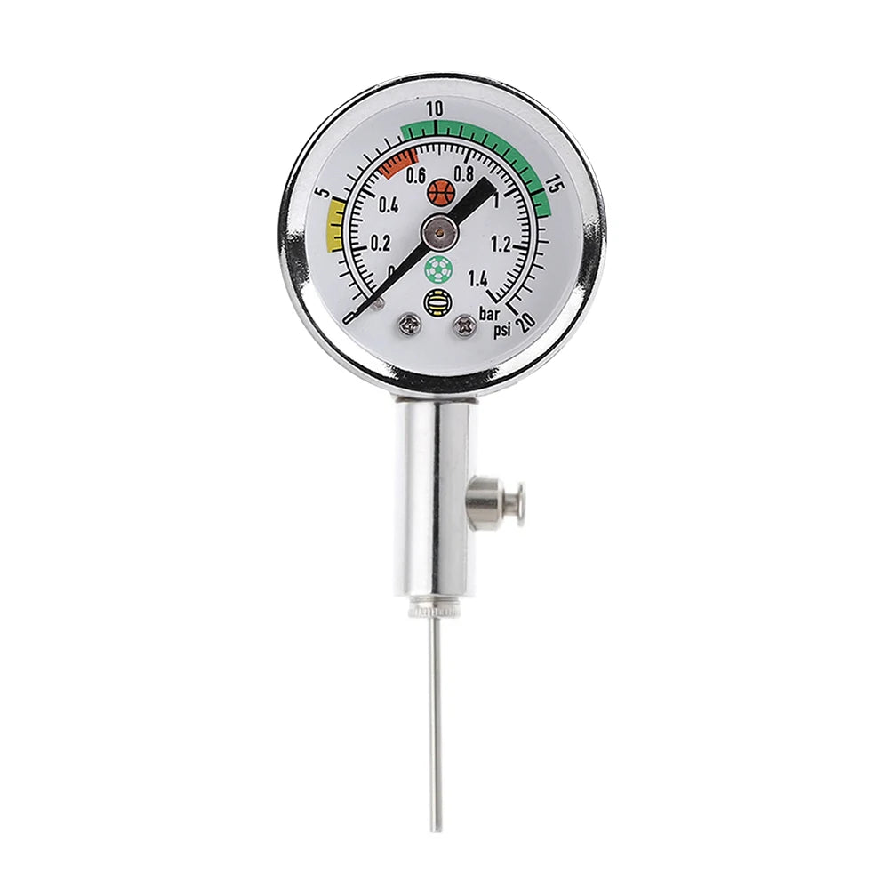 Soccer Ball Pressure Gauge Air Watch Or 3PCS Needle Football Volleyball Barometers Portable Air Release Valve Inflatable Tools