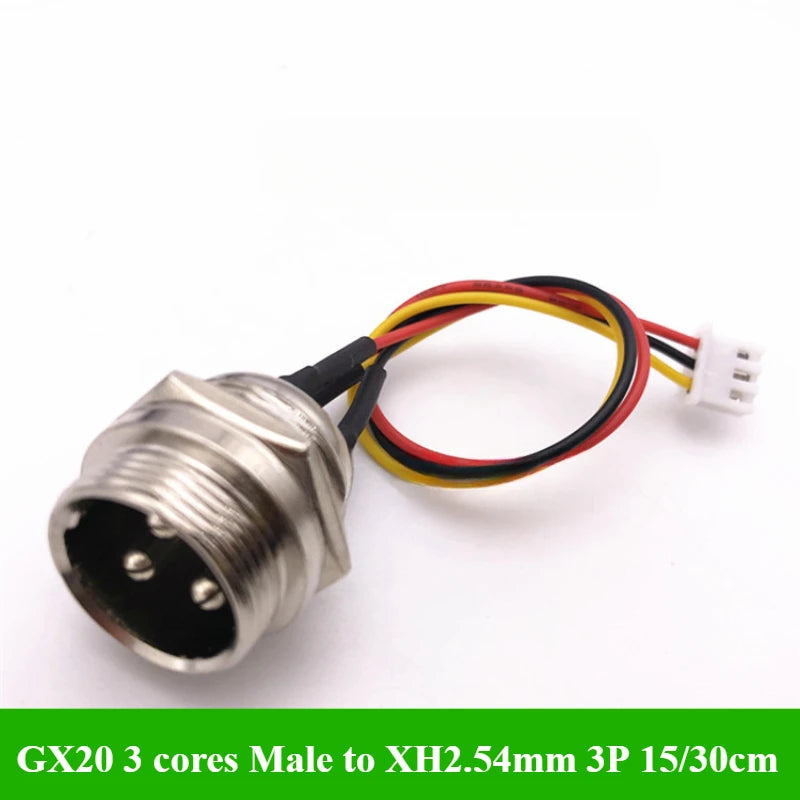 GX12 GX16 GX20 Aviation Plug To XH2.54 Terminal Wire 2 3 4 5 6 Pin M12 Male Head Adapter Cable Connector Extension Line 15/30cm