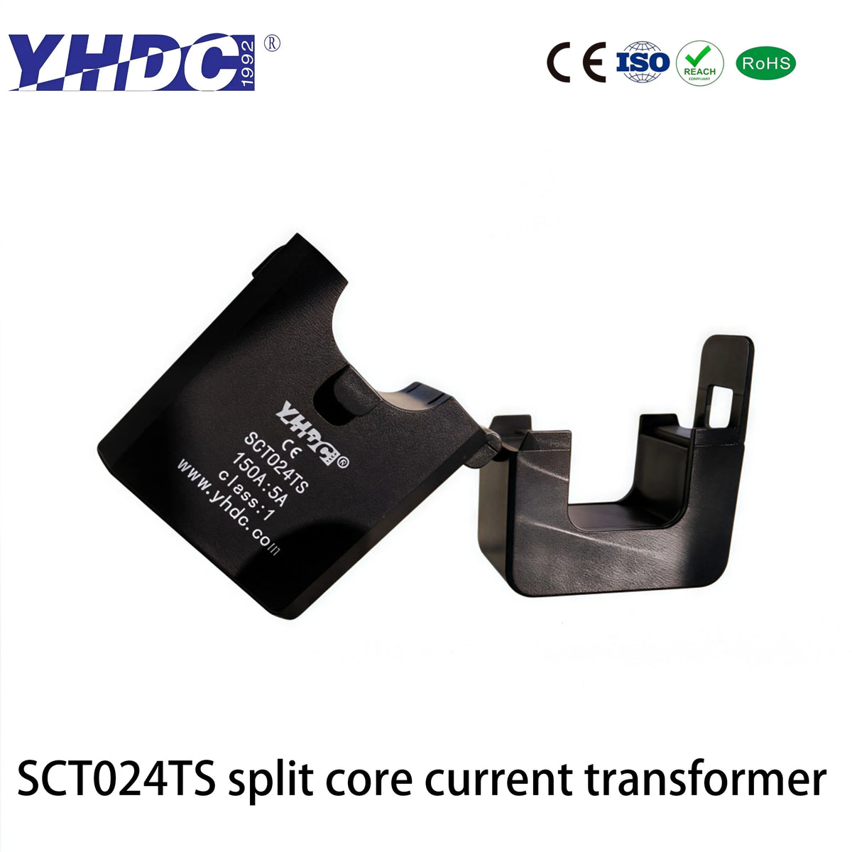 YHDC SCT024TS Input 50A/100A/150A/200A/250A/300A/400A Sensor Output 1A/5A Accuracy 0.5%/1% Split Core Current Transformer
