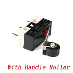 10Pcs Micro Limit Switch Mouse Button Tact Switch Without Handle / With Handle / With Handle Roller Micro Switch 1A 125V AC 3Pin