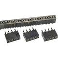 20pcs 2.54mm Pitch Single Row 1X3/4/5/6/12/20P 40Pin PH6.8mm Square Terminal Socket Gold Rohs Female Pin Header Connector