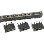 20pcs 2.54mm Pitch Single Row 1X3/4/5/6/12/20P 40Pin PH6.8mm Square Terminal Socket Gold Rohs Female Pin Header Connector