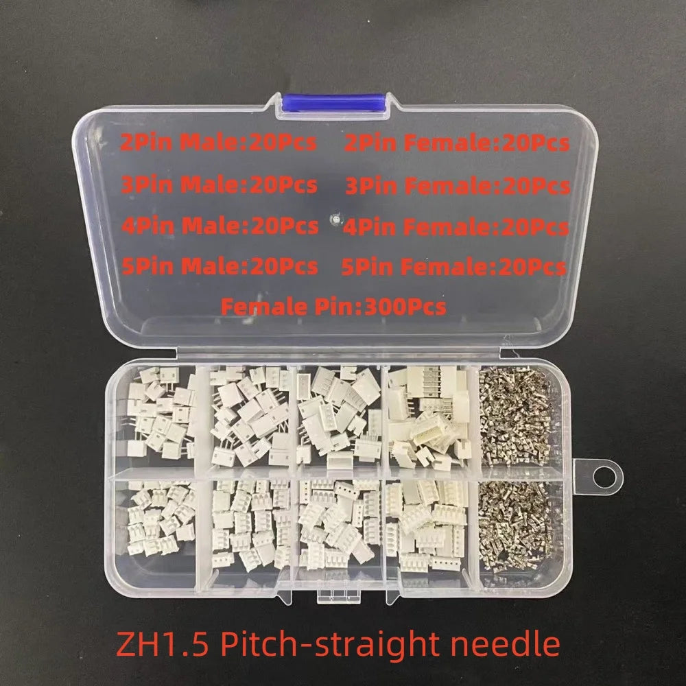 1Box JST SH 1.0MM / JST 1.25mm / PH 2.0mm / XH2.54mm /VH/SM/KF2510 Male Plug Female Socket Housing Crimp Terminal Connector Kit