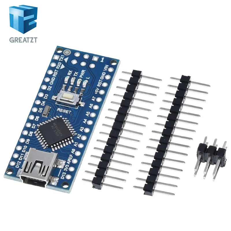 GREATZT Nano Atmega168 controller compatible for arduino nano Atmega168PA-AU CH340 CH340C replace CH340G USB driver