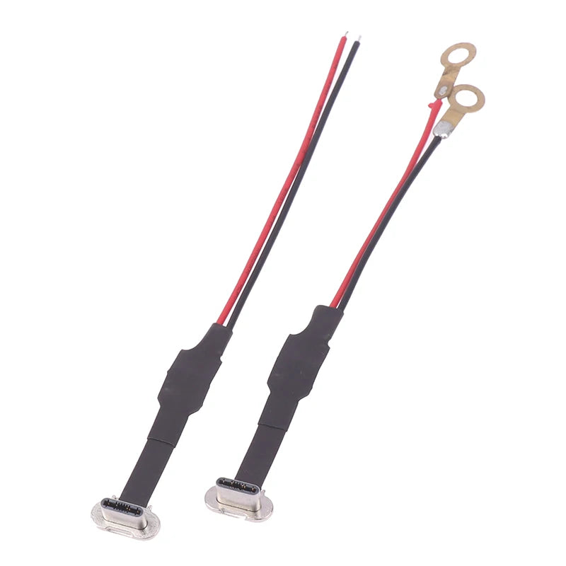 Soft Flat Cable Male Charging Cable Fast Charge Wire Extention For Phone Type-C Micro USB Connector FPC 2Pin 3Pin W/ Resistor R