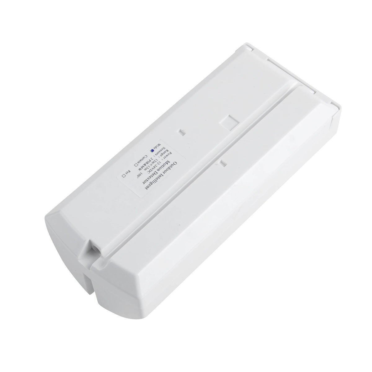 DC12V Outdoor Wired Microwave PIR Motion Sensor Alarm with Rain Cover 12M 100 Degrees Wide Angle Detection Anti-pet Anti-mask