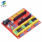 DIYTZT 1/3PCS New CNC Shield V4 Engraving Machine / 3D Printer / A4988 Driver Expansion Board for arduino DIY KIT