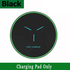 Wireless Charger Pad Induction Fast Wireless Charging Station For iPhone 17 16 15 14 13 12 Pro Max Samsung Xiaomi Oppo Huawei