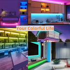 DC 5V 5050 RGB Strip LED Light Battery Powed Waterproof Ribbon Tape Stable Led Strips Indoor Outdoor Decoration Remote Control