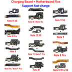 NEW USB Charging Port Dock Board Connector Main FPC Motherboard Flex Cable For Xiaomi Redmi Note 9 10 7 Pro 10S 11 4G 5G 8 fast