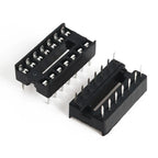 10pcs IC seat 6P/8P/14P/16P/18P/20P/24P/28P DIP IC Sockets Adaptor Solder Integrated Circuits Sockets Electronic Component