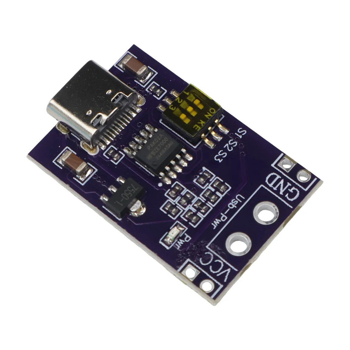 CH224K PD/QC/AFC Fast Charge Decoy Trigger Type-C Module with DIP Switch 5V 9V 12V 15V 20V Fixed Output USB-PD Laptop DIY