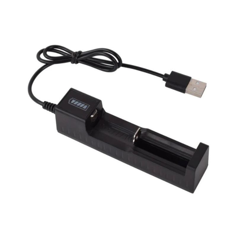 18650 26650 14500 Charger Universal 1 Slot Battery USB Charger Adapter LED Smart Chargering for Rechargeable Batteries Li-ion