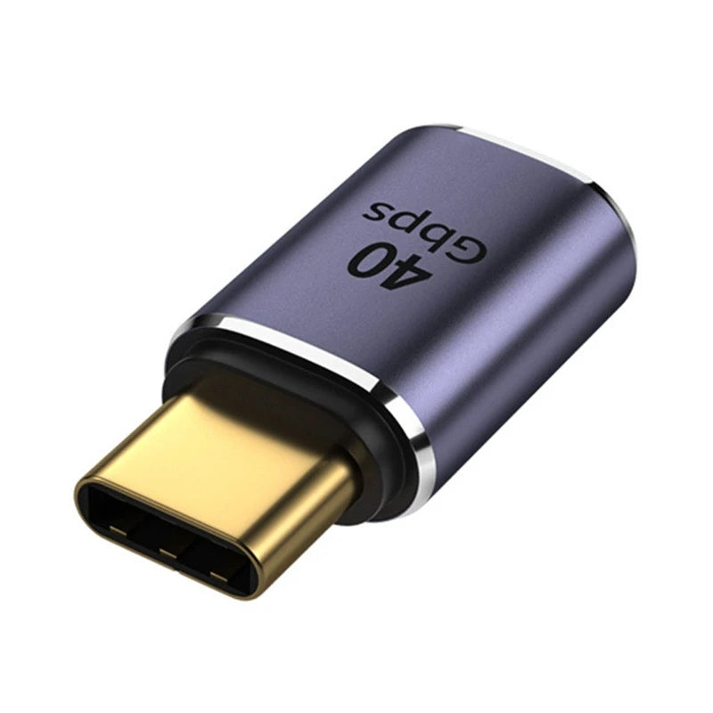 USB C Right Angle U-Shape Straight Angle Adapter Type C to Type C 40Gbps Fast Data Adapter Converter Charging Adapters