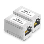 1-10pcs RJ45 Coupler Ethernet Extender 10Gbps Female to Female Ethernet Coupler Female to Female Connector for Cat7/ Cat6 Cable